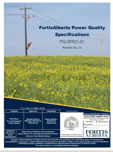 FortisAlberta Power Quality Specifications