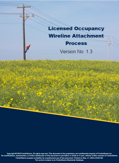 Licensed Occupancy Wireline Attachment Process