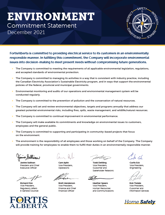 Environment - Commitment Statement