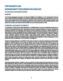 2013 June Management Discussion
