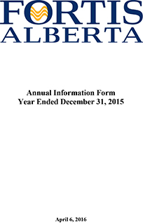 2015 Annual Information Form (AIF)
