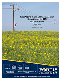 FortisAlberta Technical Interconnection Requirements - DER Under 150kW