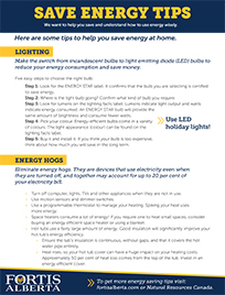 Save Energy Tips